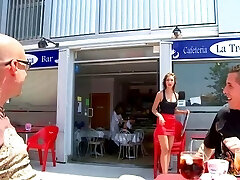 गर्म गधा आरआईएस डार में उच्च ऊँची एड़ी के जूते कुत्ते शैली कट्टर