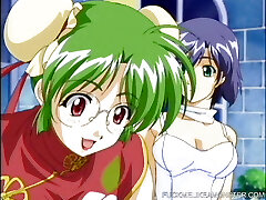 Busty anime teenie gets her hairy pussy fucked