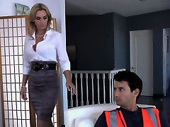 Seductive milf rimes and frigs her sub