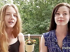 Ersties: Twenty One-j&auml_hrige Deutsche macht erste lesbische Erfahrung