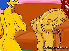 Simpsons porno cartoon parody