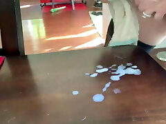 Crossdresser lita eats up her own cum Crossdresser lita eats up her own cum