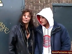 Old Dutch Cockslut Fucks For Food
