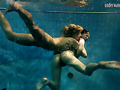 Hottest dolls swim nude underwater