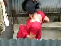 Mature gross Indian brunette takes a shower outdoors and flashes tits Mature gross Indian brunette takes a shower outdoors and flashes tits