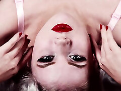 Elegant amateur pinup girl sensual striptease session Elegant amateur pinup girl sensual striptease session