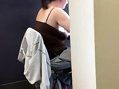 20yr elderly braless chubby in the library