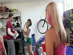 Twister game turns into coed groupsex Twister game turns into coed groupsex