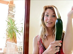 Eye-catching doll sighs as her pussy is inserted food fetish pic Eye-catching doll sighs as her pussy is inserted food fetish pic