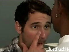 Fucking my busty ebony teacher in missionary position Fucking my busty ebony teacher in missionary position