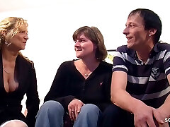 German Mature Teaches Real Old Married Couple How To Nail In 3some