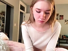 Ash-blonde teen Sierras first erotic masturbation video
