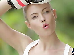 Diminutive Russian model with a sexy ass gets naked after boxing Diminutive Russian model with a sexy ass gets naked after boxing