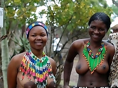 African Dark-hued Teen GFs!