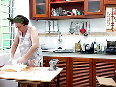 Naked Cooking. Nudist Housekeeper, Naked Bakers. Bare Maid. Nude Housewife. L1