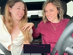 Nadia Foxx And Serenity Cox - And Take On Another Drive Through With The Lushs On Full Blast!