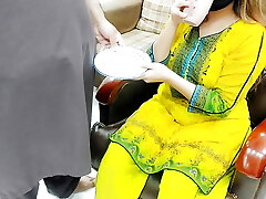 Desi Office Madam Drinking Spooge With Coffee Of Office Man With Hindi Audio