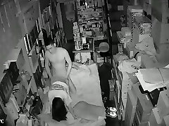 Camera monitoring candid photos of convenient puny shops, couple sex life in bed