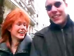 Guy seduces Red-haired Milf on street