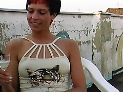 Sizzling redhead German secretary gets a outdoor gangbang Sizzling redhead German secretary gets a outdoor gangbang