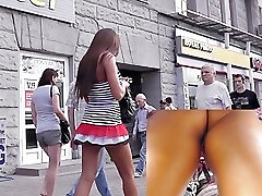 Style model upskirt footage