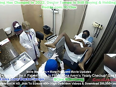 Rina Arem在Rina'S年度GirlsGoneGyno体检期间从护士Stacy Shepard&Amp;医生坦帕获得Gyno检查