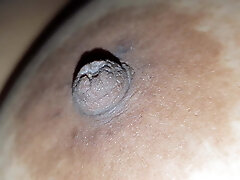 Squeezing my sis-in-law's puffies while She is sleeping Squeezing my sis-in-law's puffies while She is sleeping