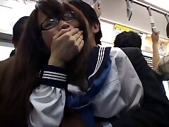 Shy Schoolgirl massaged and used in public