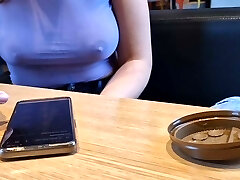 I show my natural jugs in public at a McDonald's restaurant
