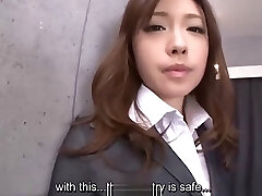 Asian beauty Aiko Hirose in well office sex