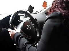 I press the pedals and masturbate in the car I press the pedals and masturbate in the car