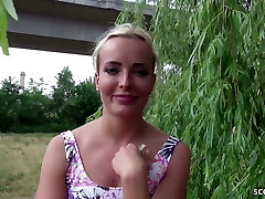 GERMAN SCOUT - GREEN EYES Teenager HUGE DICK FUCK AT CASTING