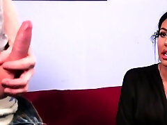 CFNM British voyeur domina taunts wanker