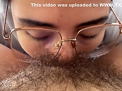 Lesbian Inhaling A Sweet Hairy Bush