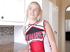 Blonde Cheerleader Layla Love On A Hard Pipe Blonde Cheerleader Layla Love On A Hard Pipe