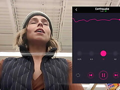 Public cumming in grocery store with Lush remote controlled vibrator Public cumming in grocery store with Lush remote controlled vibrator