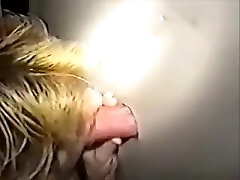 Glory hole sucking and boning ends with nasty cumshots