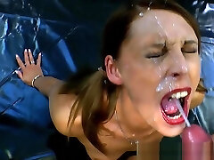 Bukkake Frenzy For Cum Super-bitch