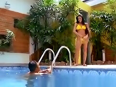 Brazilian Whore Fucked By The Pool