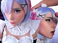 Kawaii Maid Gives Fellate BJ to Boss With Oral Cumshot