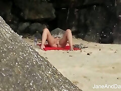 Voyeur Fucks Super-fucking-hot Milf On The Beach