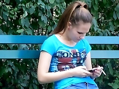 smoking young lady.