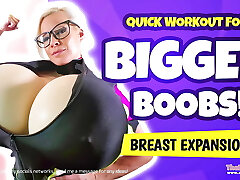 Quick exercise for bigger boobs! Breast Expansion
