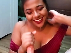 RAI IS BACK -Busty Indian teen gives muddy deepthroat