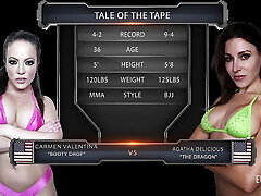Agatha Delicious vs Carmen Valentina - Sexy Cougar's Battle For Supremacy