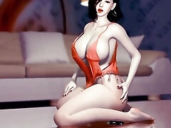 Cutie big boob wifey solo with dildo - Hentai 3D Uncensored V337