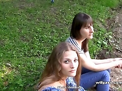 Young girl gets facial cum-shot in public