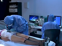 Kinky MMF threesome with 2 doctors and a beautiful blonde patient