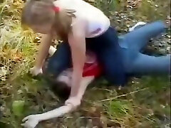 Russian forest catfight