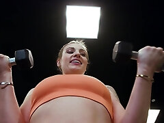 Hardcore boning in the gym with provocative babe Kenzie Love